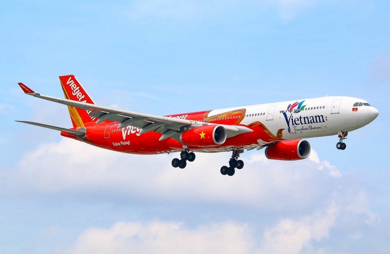 Vietjet's Airbus A330 aircraft in flight