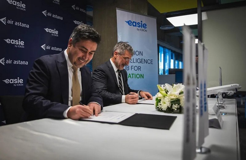 Air Astana signs contract with the Dutch company ICRON
