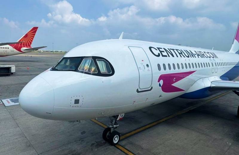 Uzbekistan’s Cenrum Air's Airbus aircraft