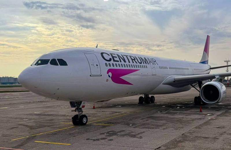 Uzbeki Centrum Air's Airbus A330 aircraft