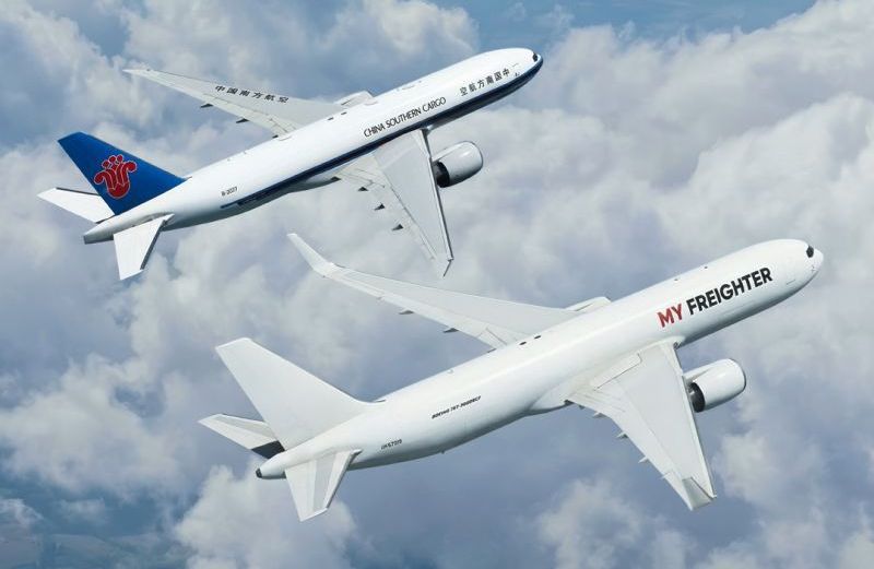 Uzbekistan's My Freighter and China Southern aircraft