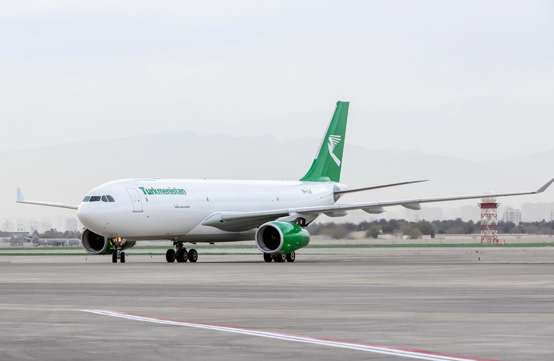Turkmenistan Airlines' converted Airbus A330-200P2F widebody freighter